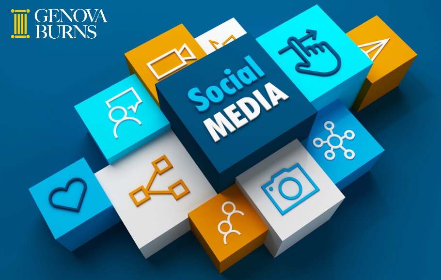 3d render of social media business concept 